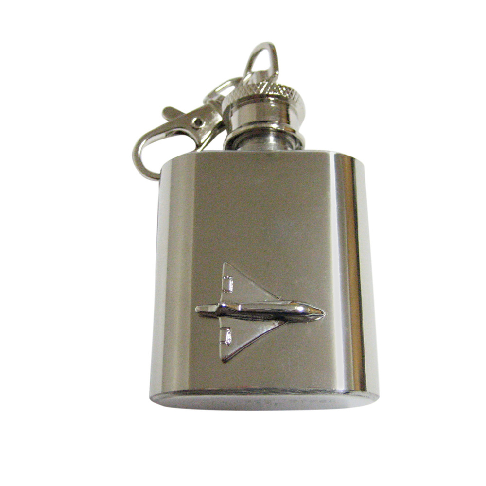 Jet Fighter Plane Keychain Flask - image 1